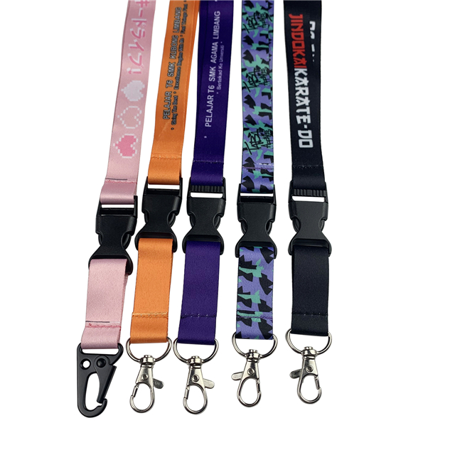 Reben Lanyard Poliester Tiub Sublimasi Pewarna Tersuai