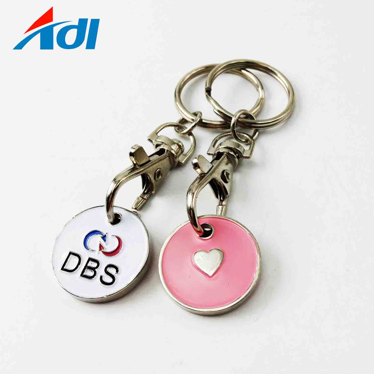 Syiling Troli Borong China Token Keyring Metal Keychain Troli Beli Belah Syiling