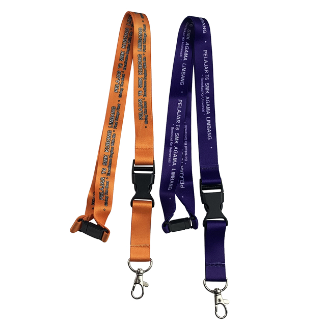 Reben Lanyard Poliester Tiub Sublimasi Pewarna Tersuai