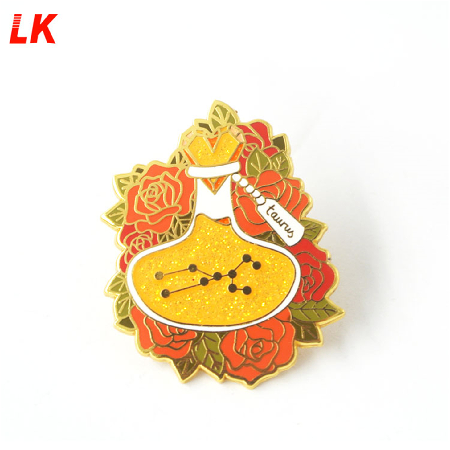 Pin Enamel Glitter Tersuai / Pin Enamel Keras Pengeluar Tersuai China