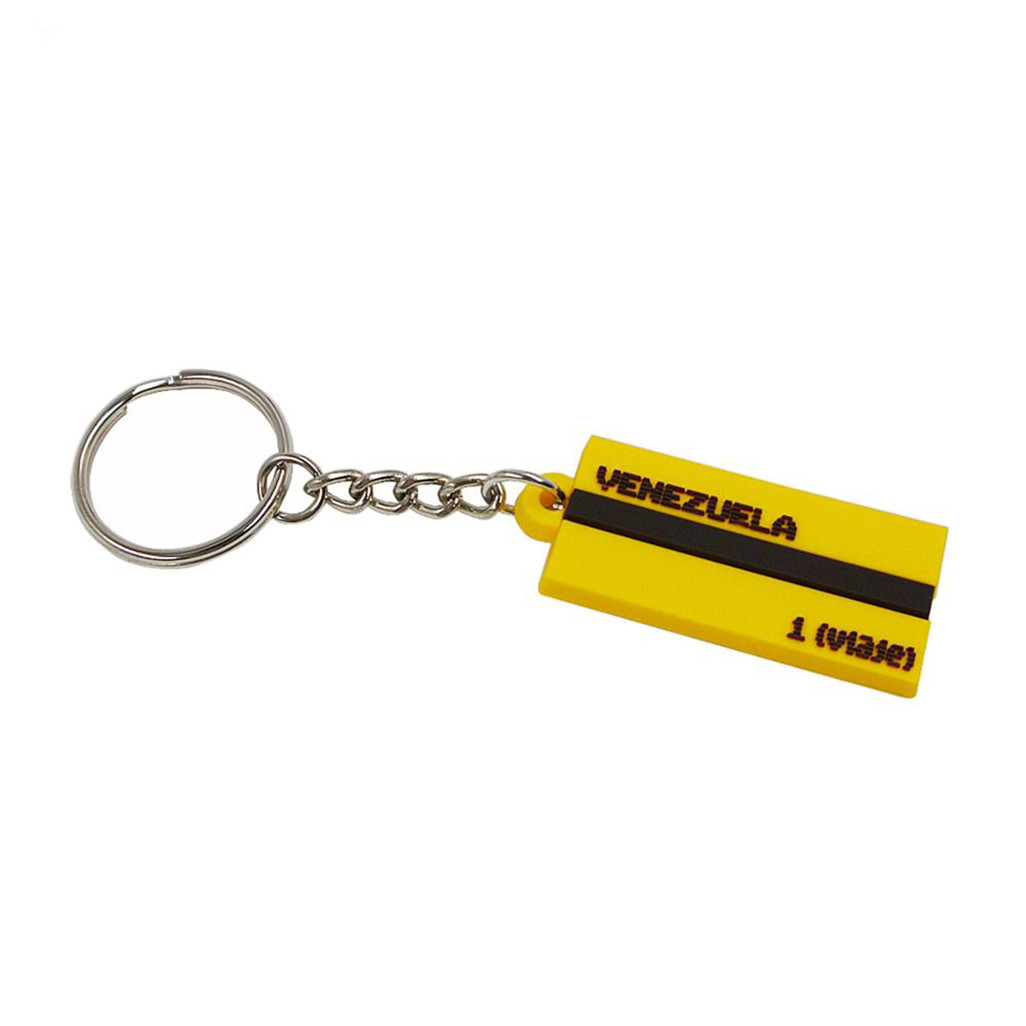 getah lembut silikon keyring pvc rantai kunci