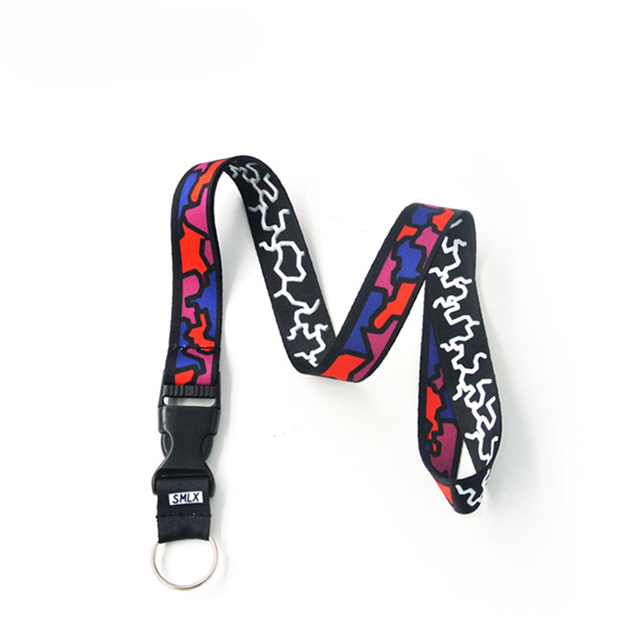 lanyard nilon tenunan skrin sutera tersuai