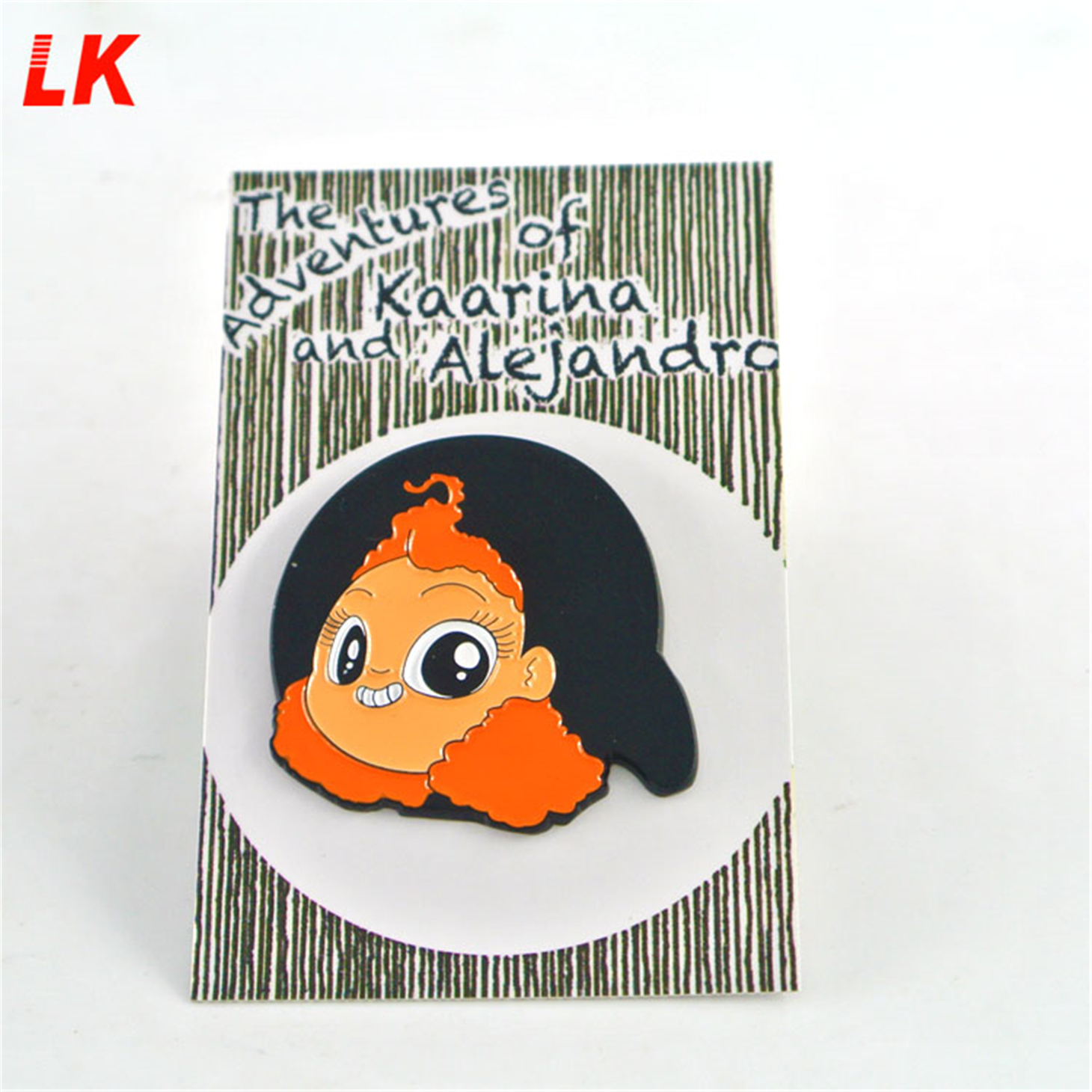 Kilang China Borong TIADA Logo Tersuai Logam Minimum Anime Glitter Pin Hat Lencana Lapel Pin Enamel Keras Lembut